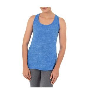 Athletic Works Blue Fitted Tank Top Xs Ladies Shirt Summer Moisture Wicking